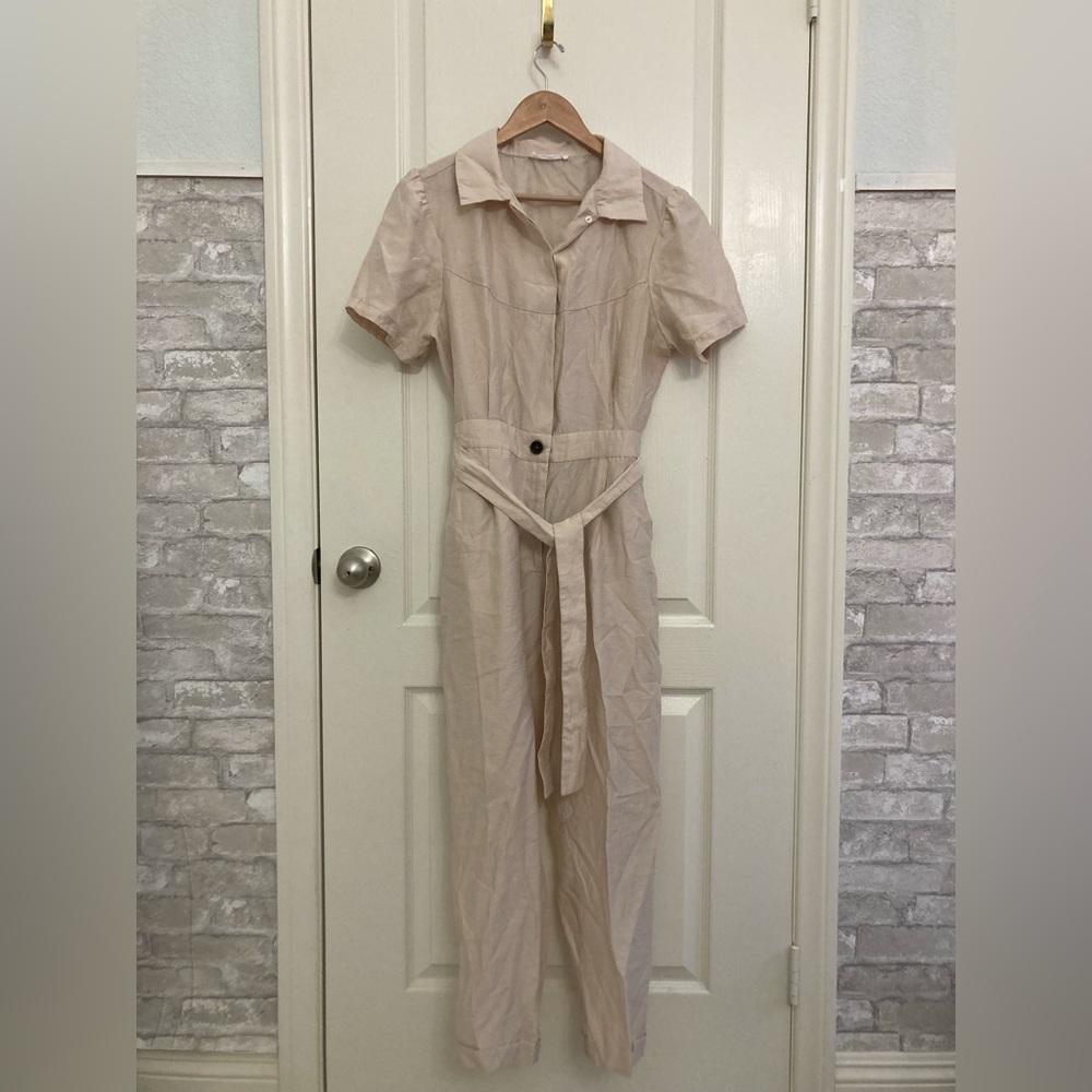 Mango Khaki Jumpsuit